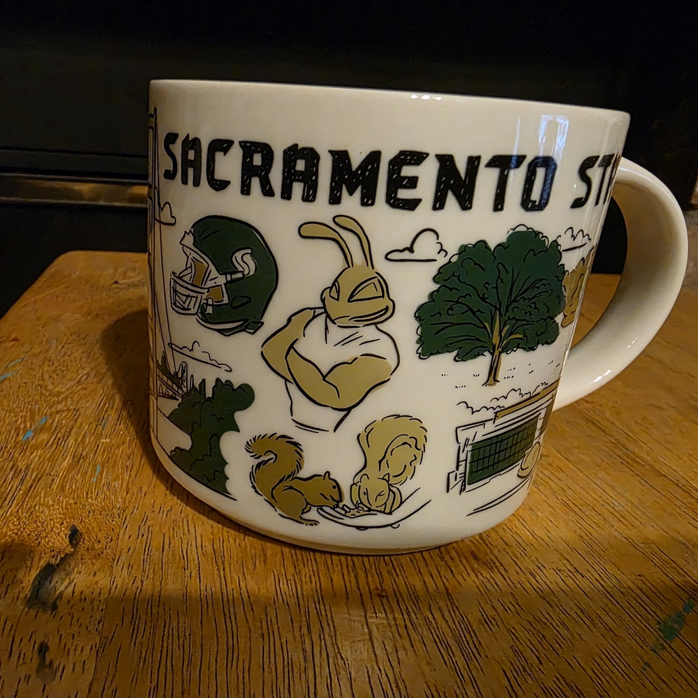 Starbucks Sacramento State Mug - Green and Cream